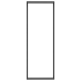 43.3"x11"x122.8" Firewood Rack in Matt Black Steel